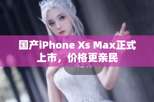 国产iPhone Xs Max正式上市，价格更亲民