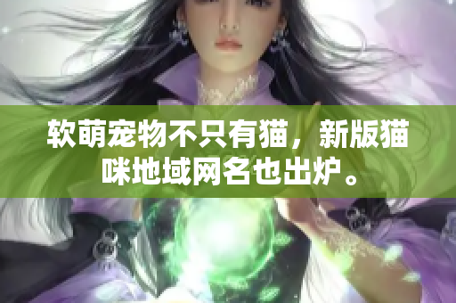 软萌宠物不只有猫，新版猫咪地域网名也出炉。