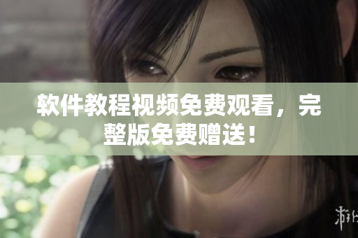 软件教程视频免费观看，完整版免费赠送！