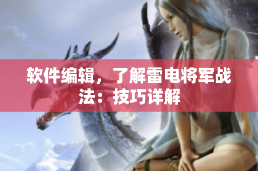 软件编辑，了解雷电将军战法：技巧详解