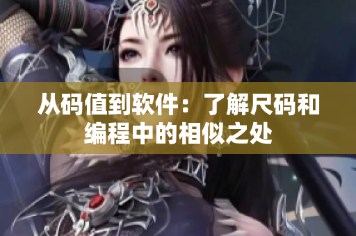 从码值到软件：了解尺码和编程中的相似之处