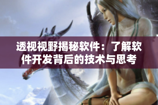 透视视野揭秘软件：了解软件开发背后的技术与思考