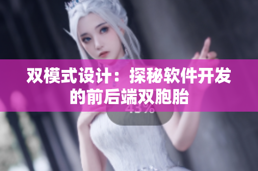 双模式设计：探秘软件开发的前后端双胞胎