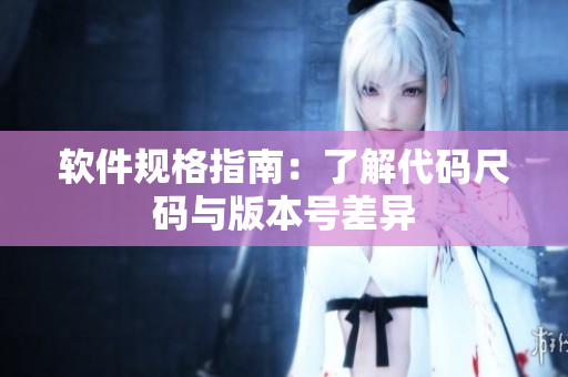 软件规格指南：了解代码尺码与版本号差异