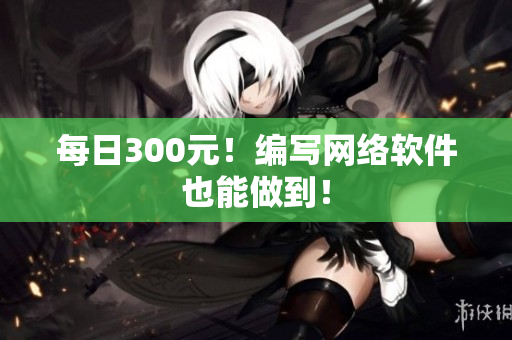 每日300元！编写网络软件也能做到！