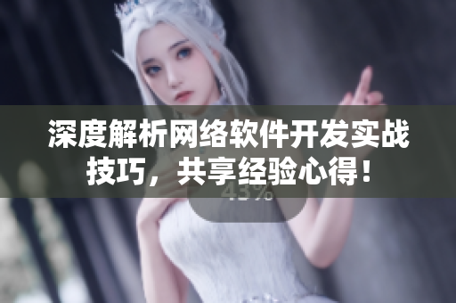 深度解析网络软件开发实战技巧，共享经验心得！