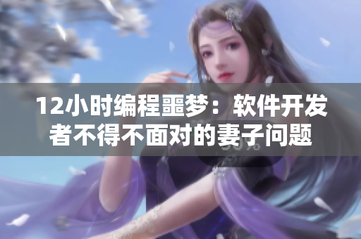 12小时编程噩梦：软件开发者不得不面对的妻子问题