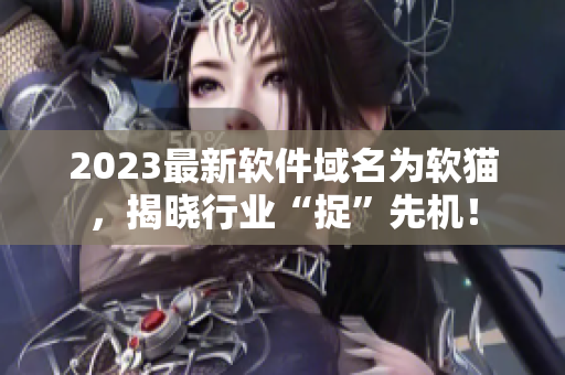 2023最新软件域名为软猫，揭晓行业“捉”先机！