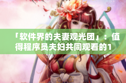 「软件界的夫妻观光团」：值得程序员夫妇共同观看的10部网络剧
