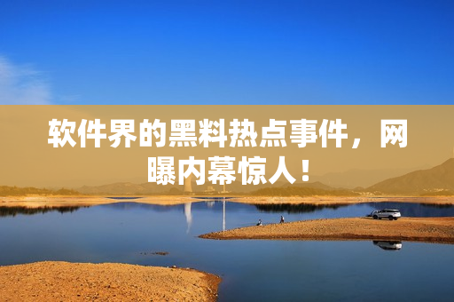 软件界的黑料热点事件，网曝内幕惊人！