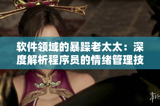 软件领域的暴躁老太太：深度解析程序员的情绪管理技巧