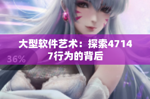 大型软件艺术：探索47147行为的背后