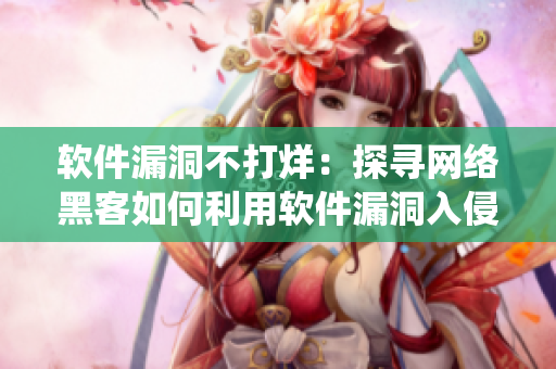 软件漏洞不打烊：探寻网络黑客如何利用软件漏洞入侵系统。