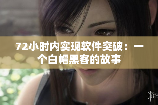 72小时内实现软件突破：一个白帽黑客的故事