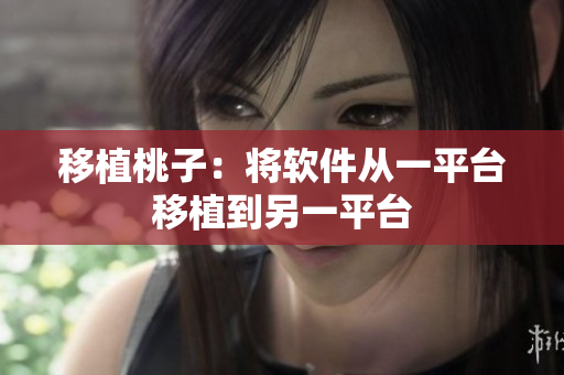 移植桃子：将软件从一平台移植到另一平台