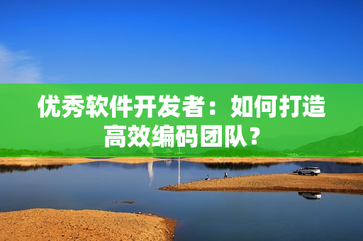 优秀软件开发者：如何打造高效编码团队？