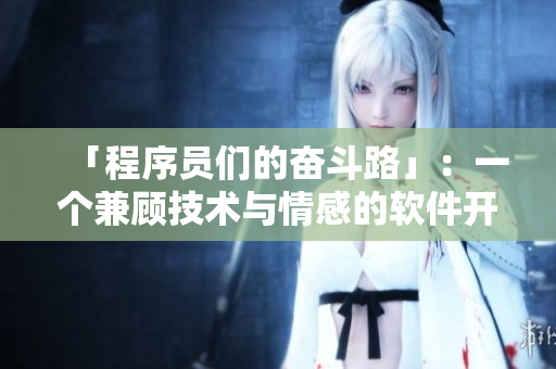 「程序员们的奋斗路」：一个兼顾技术与情感的软件开发故事