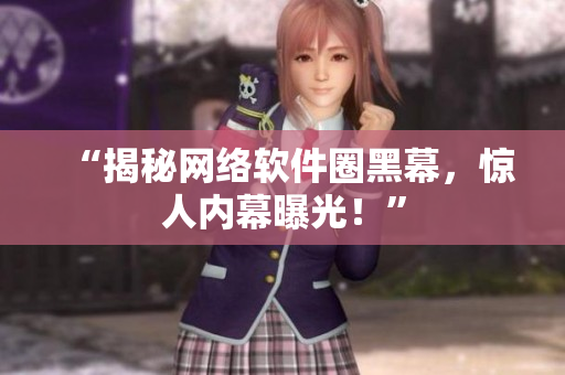 “揭秘网络软件圈黑幕，惊人内幕曝光！”