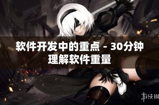 软件开发中的重点 - 30分钟理解软件重量
