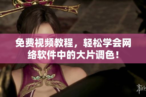 免费视频教程，轻松学会网络软件中的大片调色！