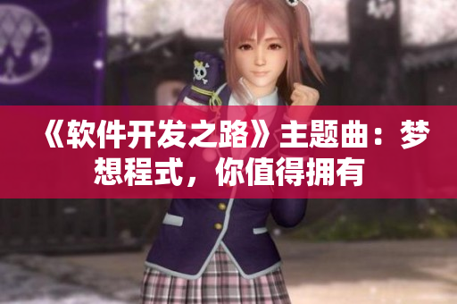 《软件开发之路》主题曲：梦想程式，你值得拥有