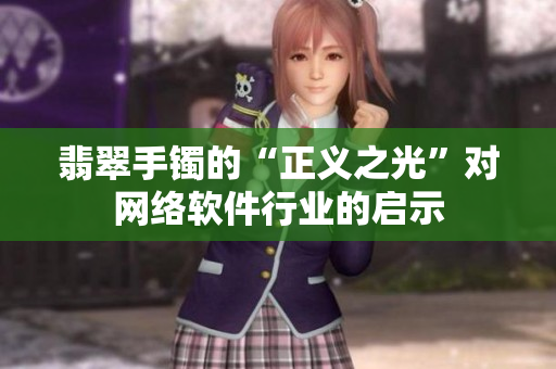 翡翠手镯的“正义之光”对网络软件行业的启示