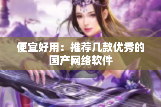 便宜好用：推荐几款优秀的国产网络软件