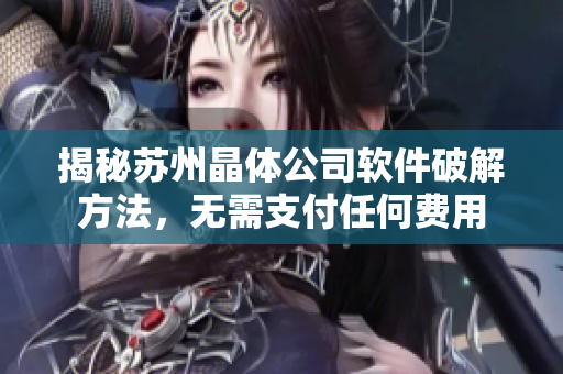 揭秘苏州晶体公司软件破解方法，无需支付任何费用