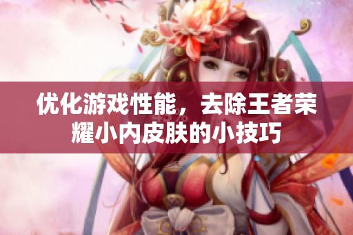 优化游戏性能，去除王者荣耀小内皮肤的小技巧