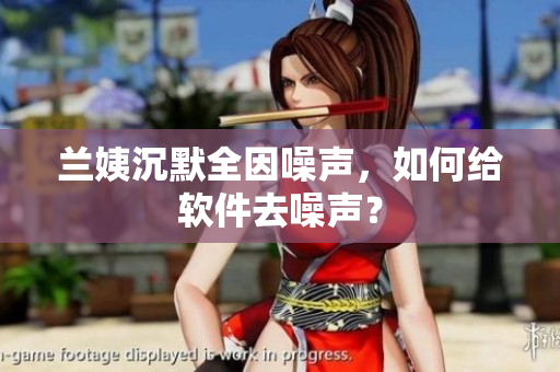 兰姨沉默全因噪声，如何给软件去噪声？