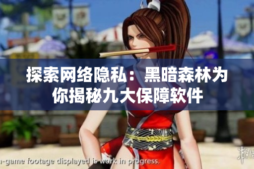 探索网络隐私：黑暗森林为你揭秘九大保障软件