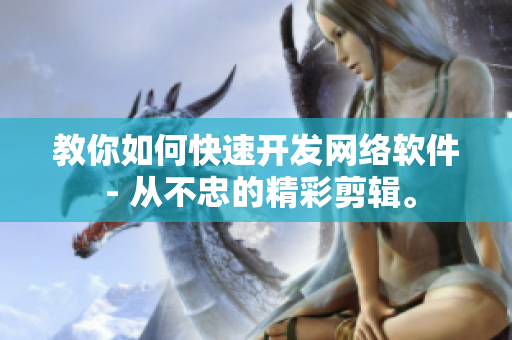 教你如何快速开发网络软件 - 从不忠的精彩剪辑。