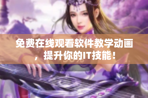 免费在线观看软件教学动画，提升你的IT技能！
