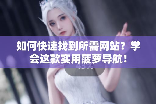 如何快速找到所需网站？学会这款实用菠萝导航！
