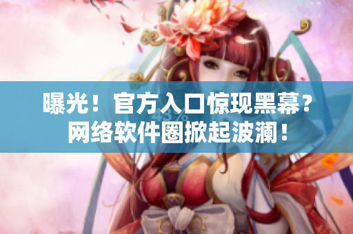 曝光！官方入口惊现黑幕？网络软件圈掀起波澜！