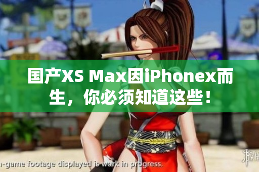国产XS Max因iPhonex而生，你必须知道这些！
