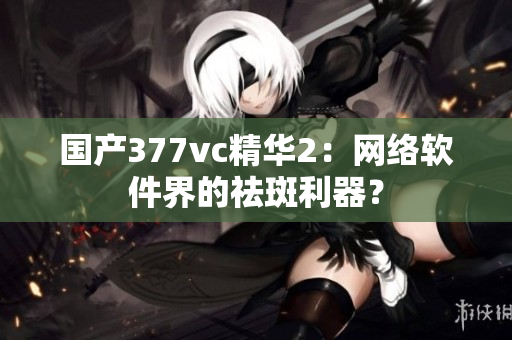 国产377vc精华2：网络软件界的祛斑利器？
