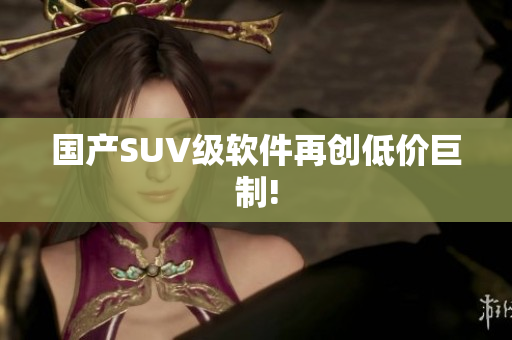国产SUV级软件再创低价巨制!