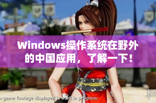 Windows操作系统在野外的中国应用，了解一下！