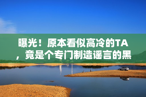 曝光！原本看似高冷的TA，竟是个专门制造谣言的黑幕人物？！