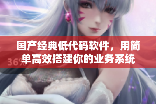 国产经典低代码软件，用简单高效搭建你的业务系统