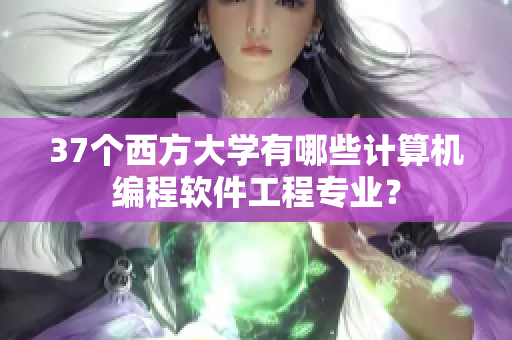 37个西方大学有哪些计算机编程软件工程专业？