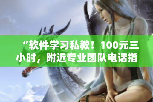 “软件学习私教！100元三小时，附近专业团队电话指导”