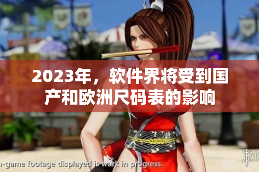 2023年，软件界将受到国产和欧洲尺码表的影响