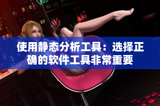 使用静态分析工具：选择正确的软件工具非常重要
