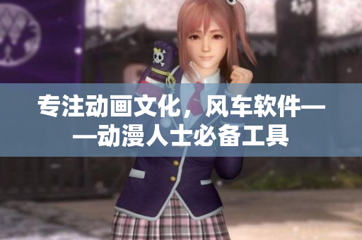 专注动画文化，风车软件——动漫人士必备工具