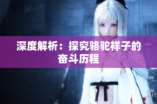 深度解析：探究骆驼祥子的奋斗历程