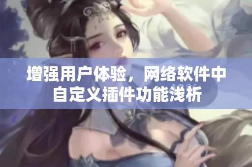 增强用户体验，网络软件中自定义插件功能浅析