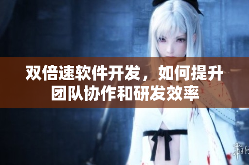 双倍速软件开发，如何提升团队协作和研发效率