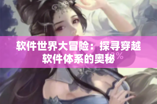 软件世界大冒险：探寻穿越软件体系的奥秘